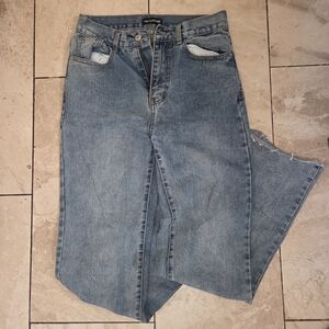 PLT 90s Style Classic Blue Straight Leg Jeans